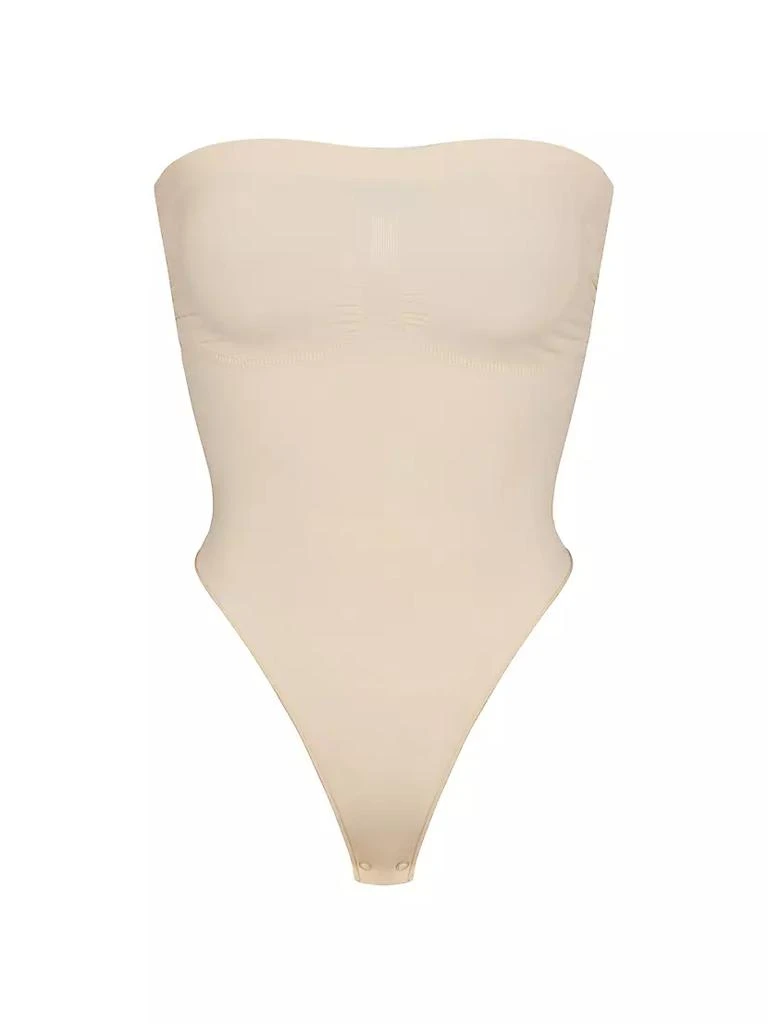 商品SKIMS|Seamless Sculpt Strapless Thong Bodysuit,价格¥520,第1张图片