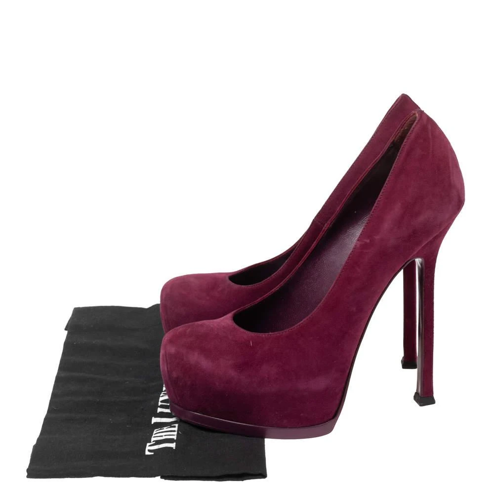 Saint Laurent  Red Suede Tribtoo Platform Pumps Size 37 商品