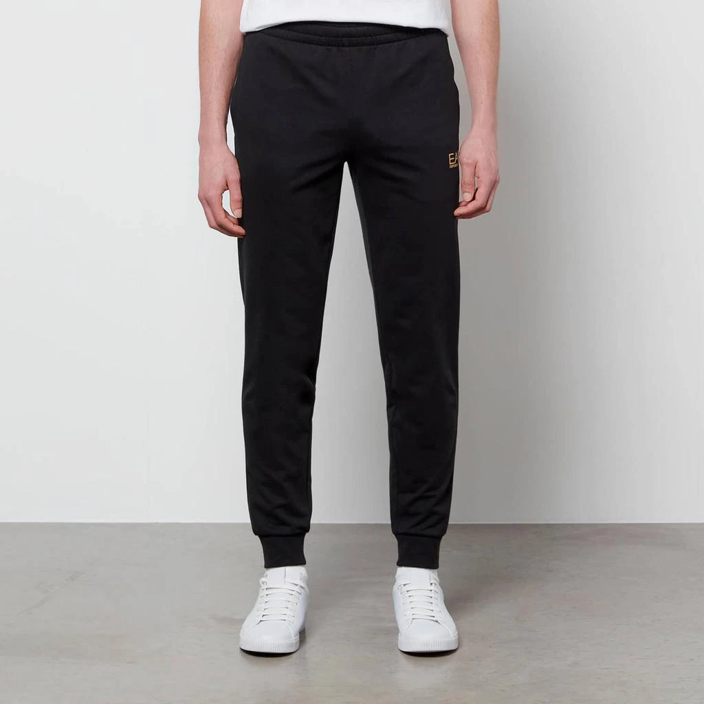 商品EA7|EA7 Men's Core Identity French Terry Joggers - Black/Gold,价格¥440,第1张图片