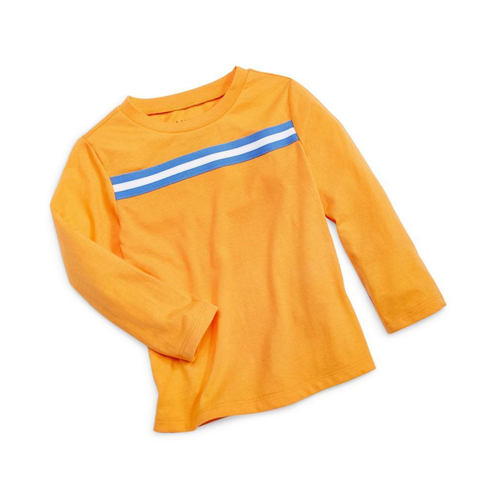 商品First Impressions|Baby Boys Sporty Taped Colorblocked Long-Sleeve T-Shirt, Created for Macy's,价格¥37,第1张图片