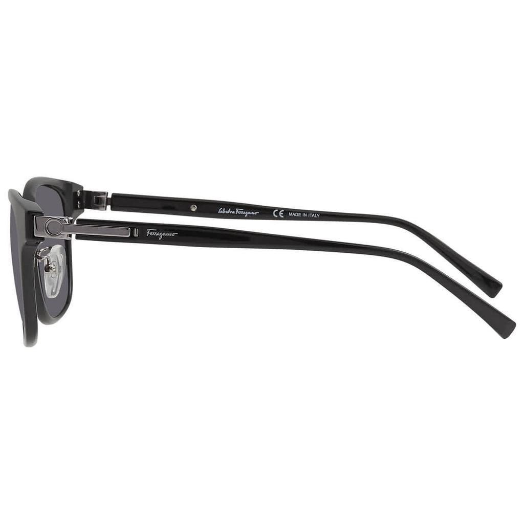 商品Salvatore Ferragamo|Salvatore Ferragamo Dark Grey Square Mens Sunglasses SF1021SA 001 55,价格¥569,第5张图片详细描述