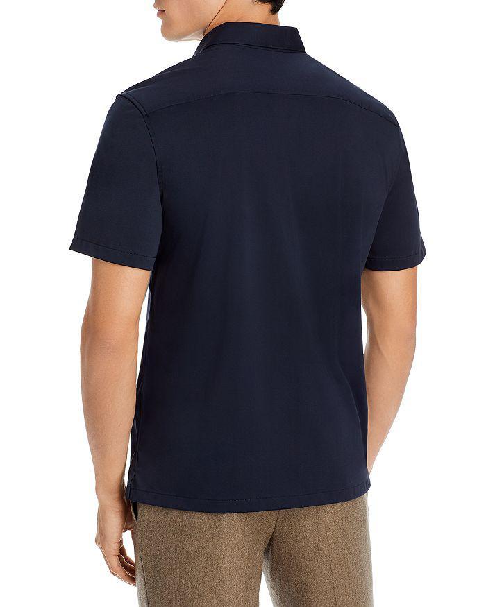 商品Theory|Irving Regular Fit Short Sleeve Shirt,价格¥1065,第4张图片详细描述