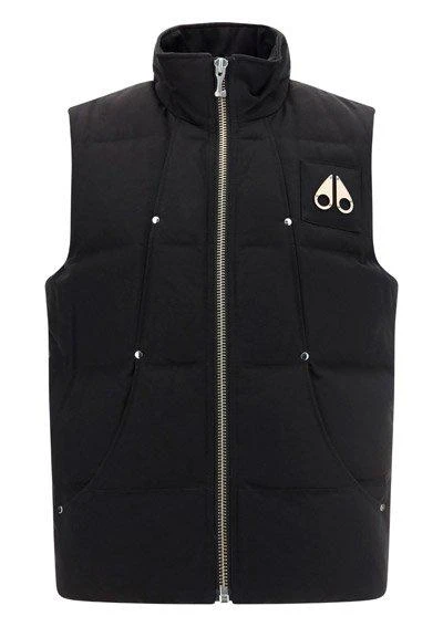 商品Moose Knuckles|Moose Knuckles Logo Plaque Zip-Up Padded Gilet,价格¥3267,第1张图片