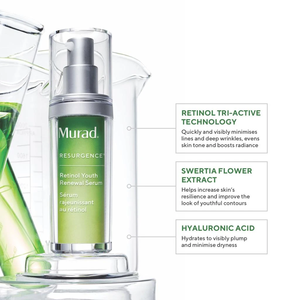 商品Murad|Murad Retinol Youth Renewal Serum 30ml,价格¥778,第5张图片详细描述