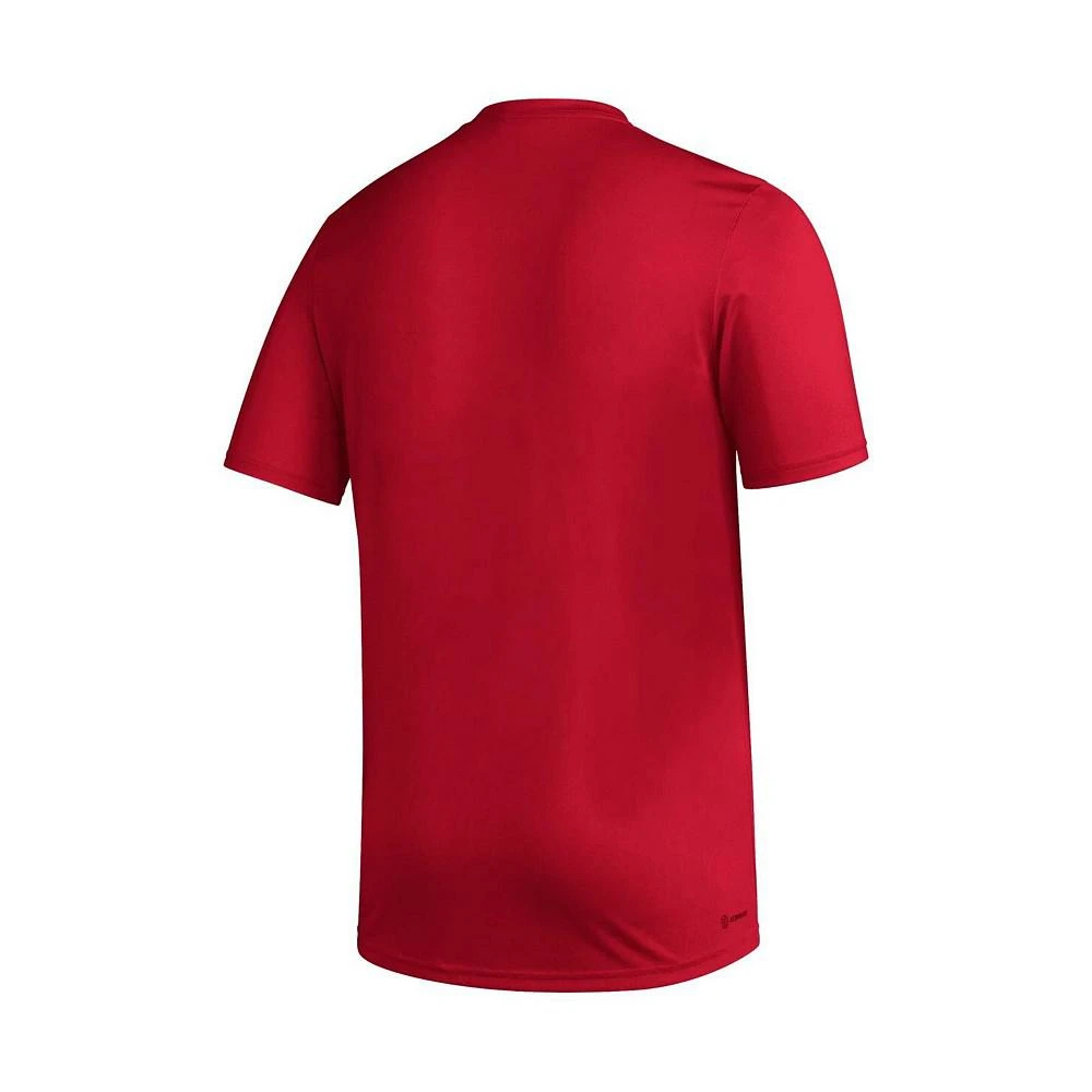 商品Adidas|Men's Red Louisville Cardinals AEROREADY Pregame T-shirt,价格¥234,第3张图片详细描述