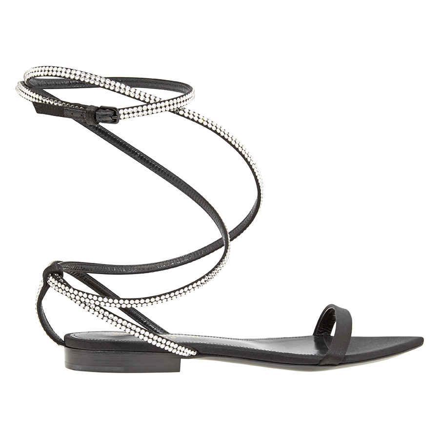 商品Yves Saint Laurent|Ladies Black Crystal Sandal,价格¥4469,第1张图片