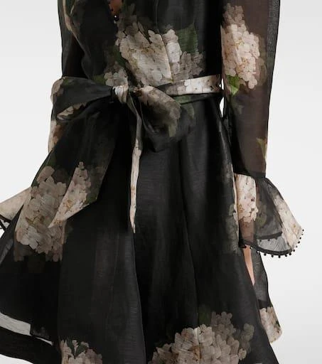 商品Zimmermann|Balance花卉亚麻与真丝迷你连衣裙,价格¥8759,第5张图片详细描述
