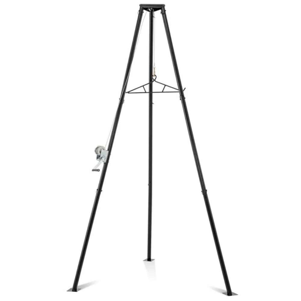 商品Hivvago|Tripod Game Hoist Deer Hanger 600 LBS Capacity Deer Skinning Rack-Black,价格¥1515,第1张图片