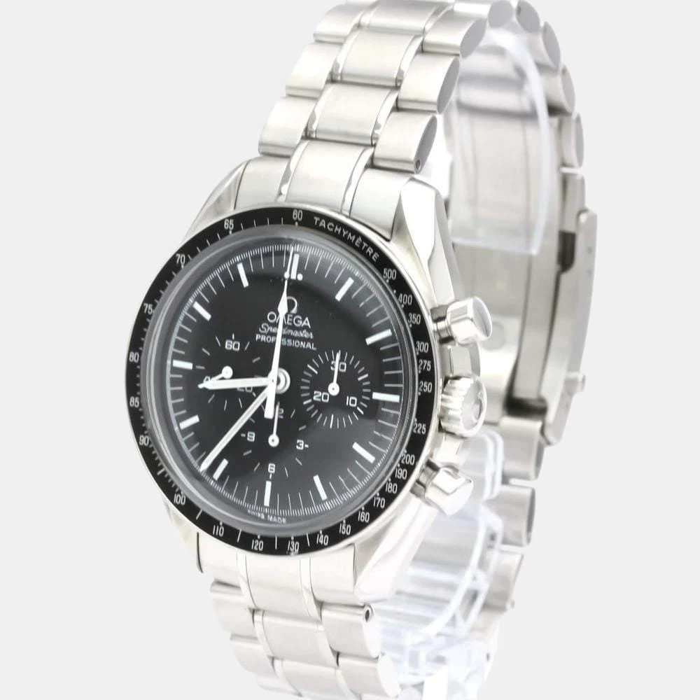 商品[二手商品] Omega|Omega Black Stainless Steel Speedmaster Professional 3570.50 Manual Winding Men's Wristwatch 42 mm,价格¥29771,第1张图片