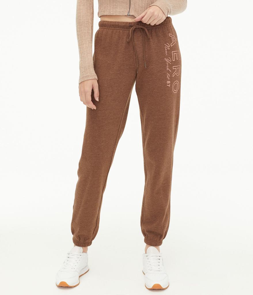 Aeropostale Women's New York Foil Cinched Sweatpants商品第1张图片规格展示