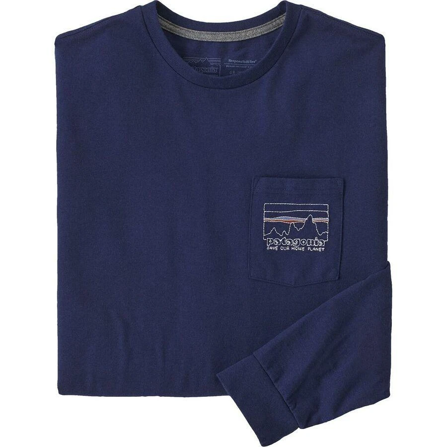 商品Patagonia|男款再生棉混纺 长袖T恤,价格¥248,第3张图片详细描述