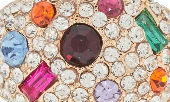 商品Melrose and Market|Set of 2 Crystal Embellished Dome Rings,价格¥66,第4张图片详细描述