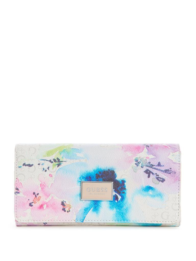 商品Guess Factory|Abree Logo Saffiano Wallet,价格¥243,第7张图片详细描述