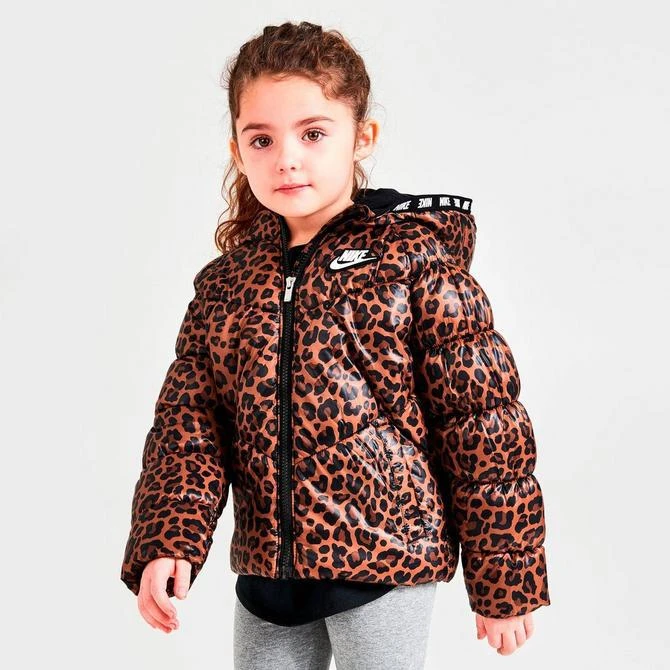商品NIKE|Girls' Little Kids' Nike Taped Puffer Jacket,价格¥260,第3张图片详细描述