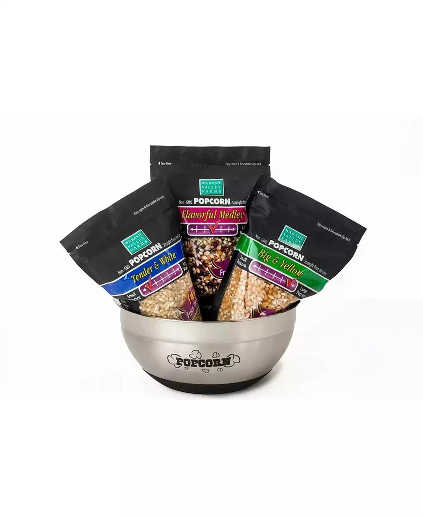 商品Wabash Valley Farms|Gourmet Popcorn Collection Stainless Steel Bowl,价格¥299,第1张图片