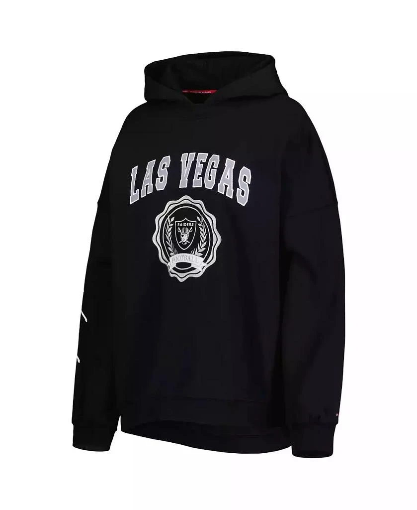 商品Tommy Hilfiger|Women's Black Las Vegas Raiders Becca Drop Shoulder Pullover Hoodie,价格¥501,第4张图片详细描述