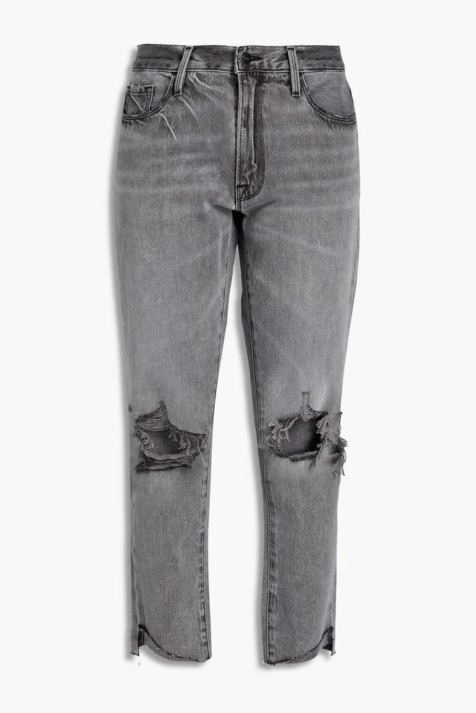商品FRAME|La Garcon distressed mid-rise boyfriend jeans,价格¥570,第1张图片