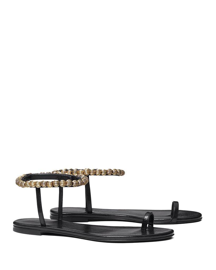 商品Tory Burch|Women's Capri Beaded Ankle Strap Sandals,价格¥1307,第1张图片