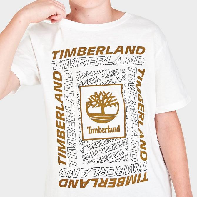 Boys' Timberland Multi Type Box Logo T-Shirt商品第5张图片规格展示