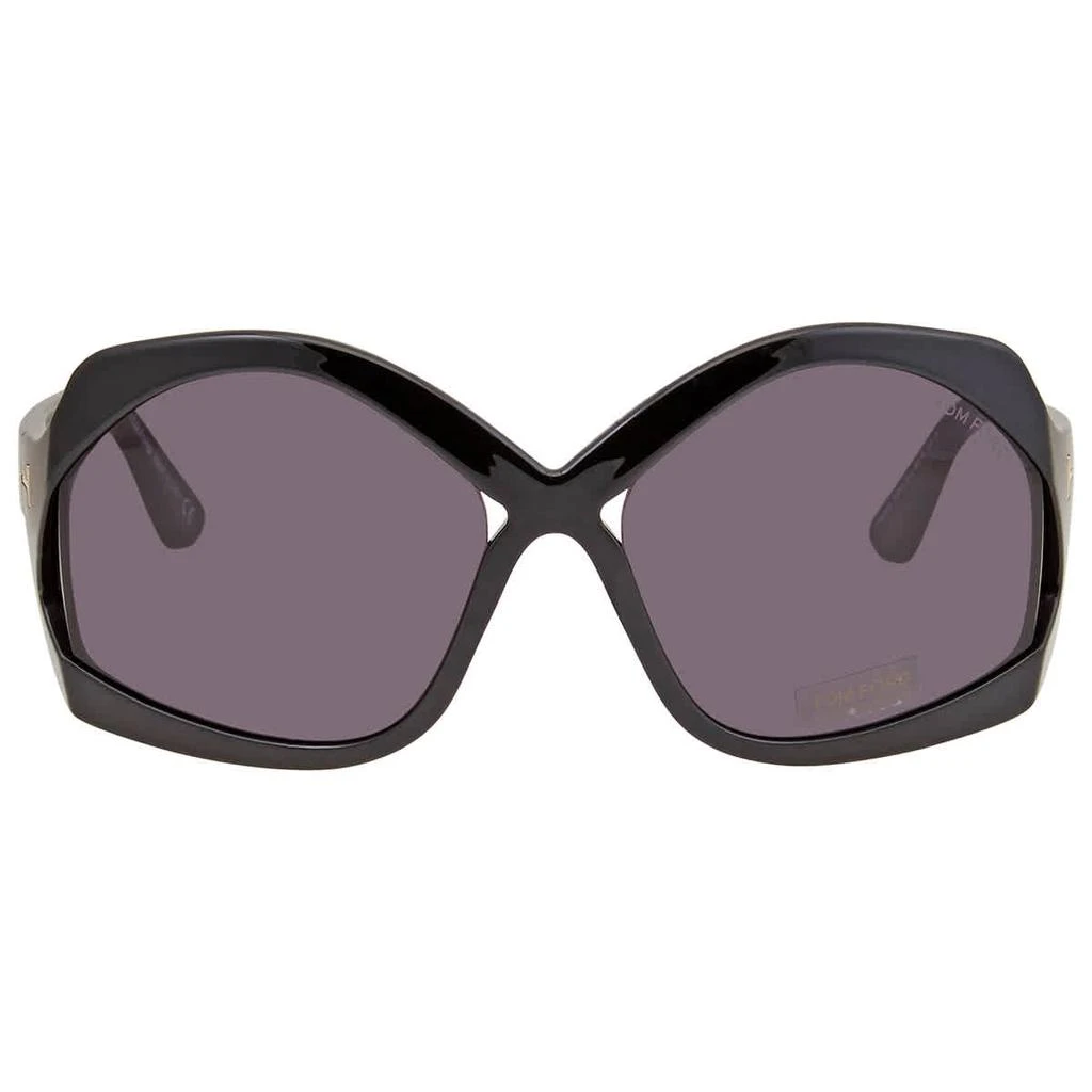 商品Tom Ford|Cheyenne Smoke Oversized Ladies Sunglasses FT0903 01A 68,价格¥1049,第2张图片详细描述