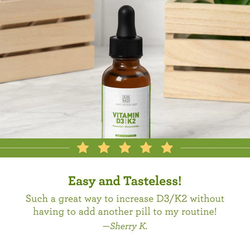 商品Amy Myers MD|Vitamin D3/K2 Liquid,价格¥339,第2张图片详细描述