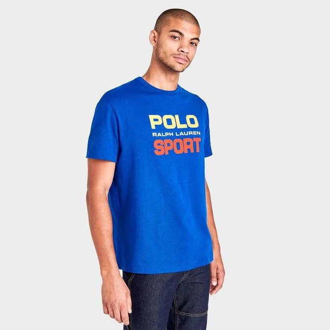 商品Ralph Lauren|Men's Polo Ralph Lauren Polo Sport Jersey Logo Print Short-Sleeve T-Shirt,价格¥151,第1张图片