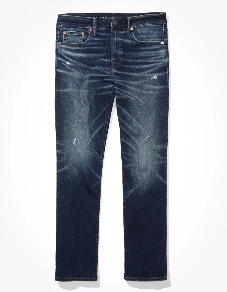 AE AirFlex+ Temp Tech Distressed Original Bootcut Jean商品第4张图片规格展示