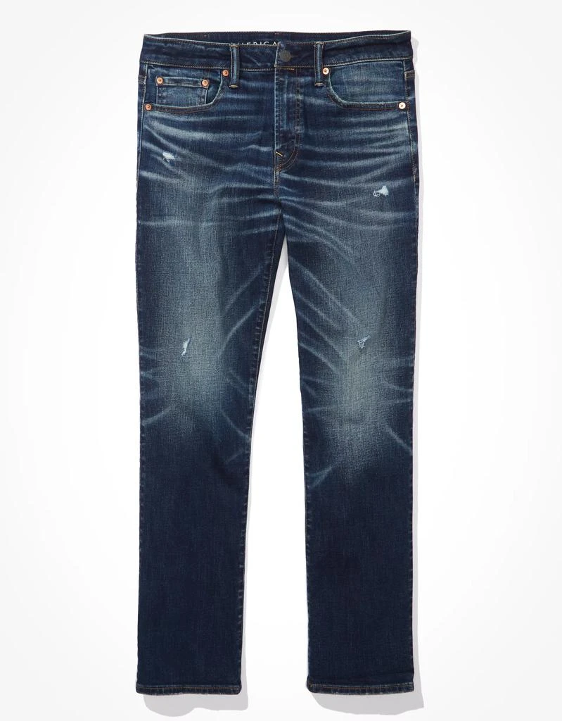 商品AE|AE AirFlex+ Temp Tech Distressed Original Bootcut Jean,价格¥305,第3张图片详细描述