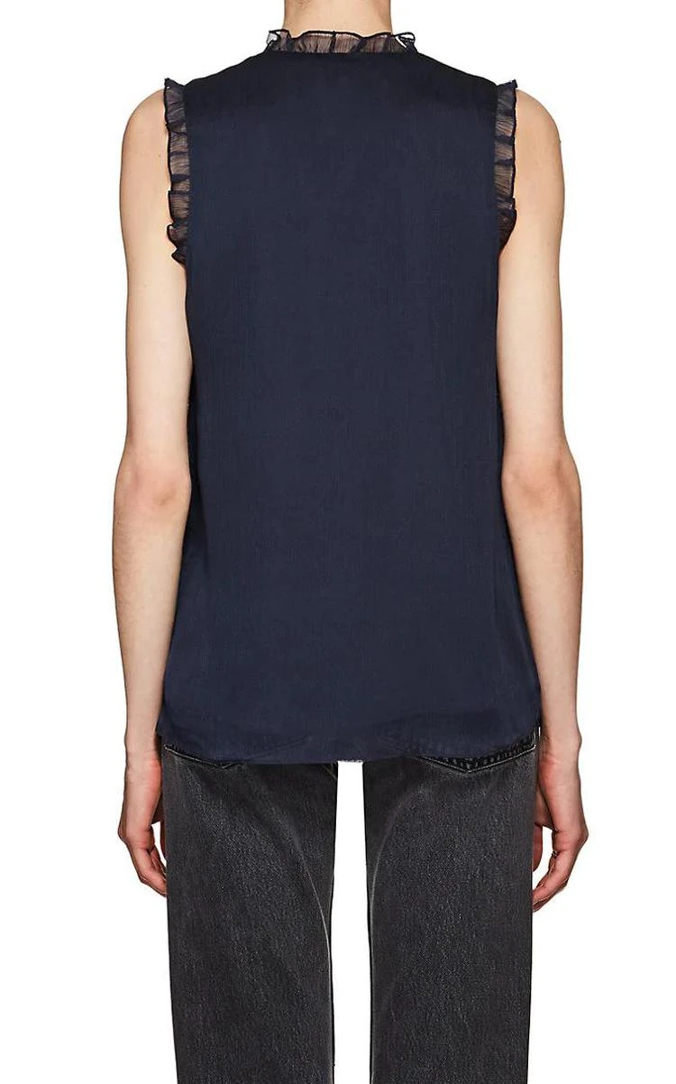 商品Haute Hippie|Ruffle Sleeveless Blouse,价格¥665,第2张图片详细描述