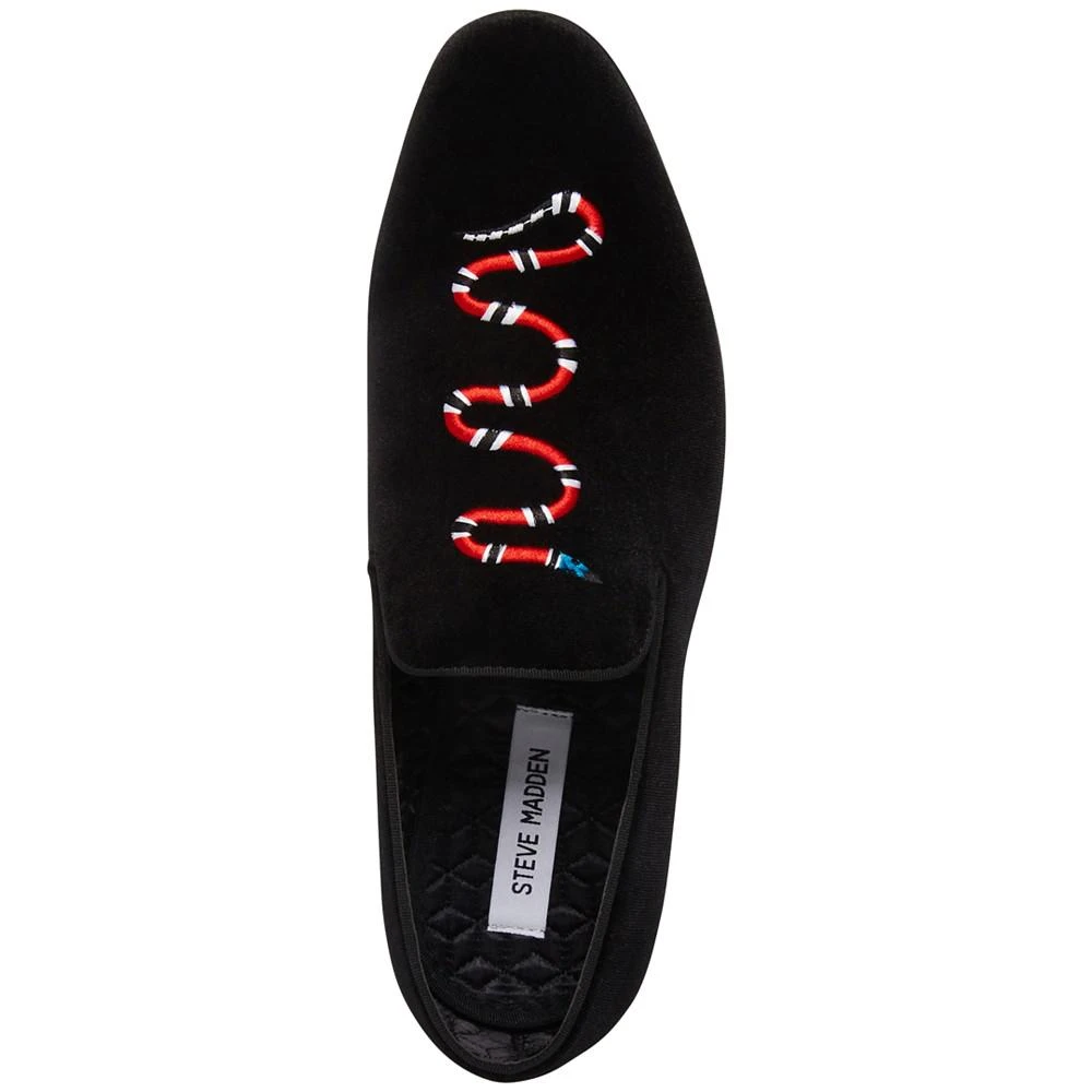 商品Steve Madden|Men's Mixin Snake Velvet Smoking Slipper,价格¥376,第5张图片详细描述