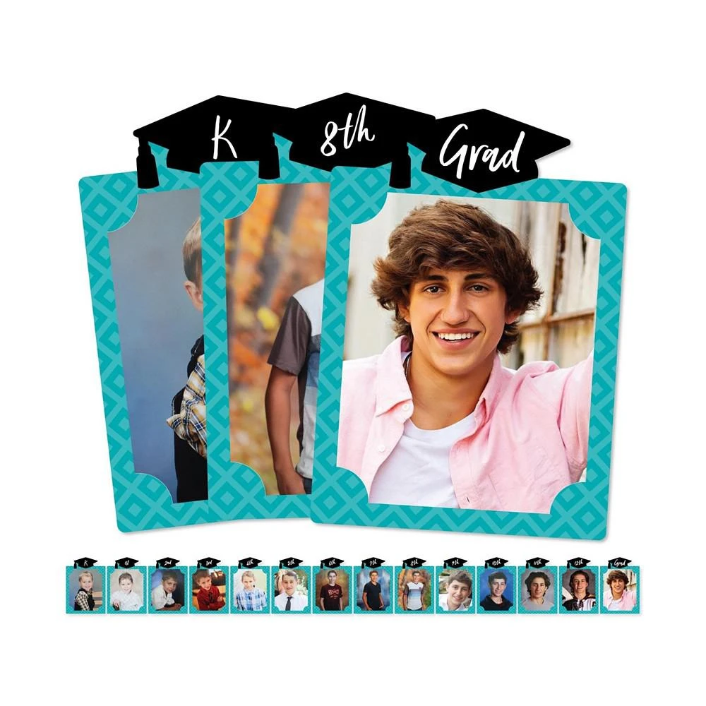 商品Big Dot of Happiness|Teal Grad - Best is Yet to Come - 8 x 10 inches K-12 School Photo Holder - DIY Graduation Party Decor - Picturific Display,价格¥224,第1张图片