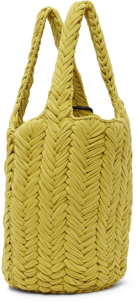 Yellow Knit Shopper Tote商品第3张图片规格展示