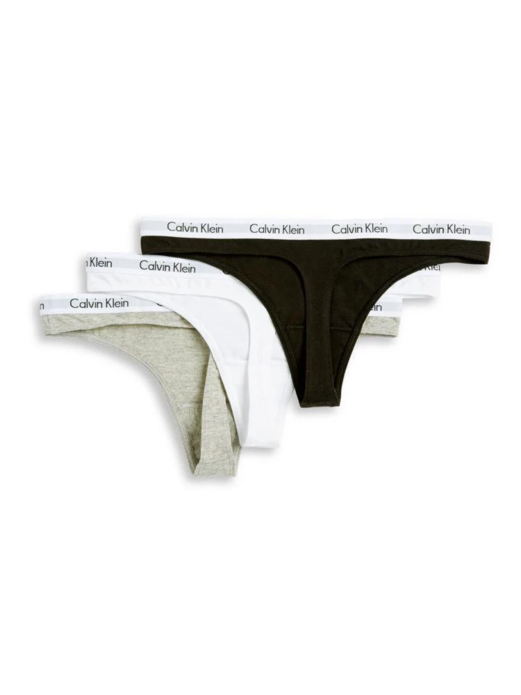 商品Calvin Klein|3-Pack Carousel Thong,价格¥127,第2张图片详细描述