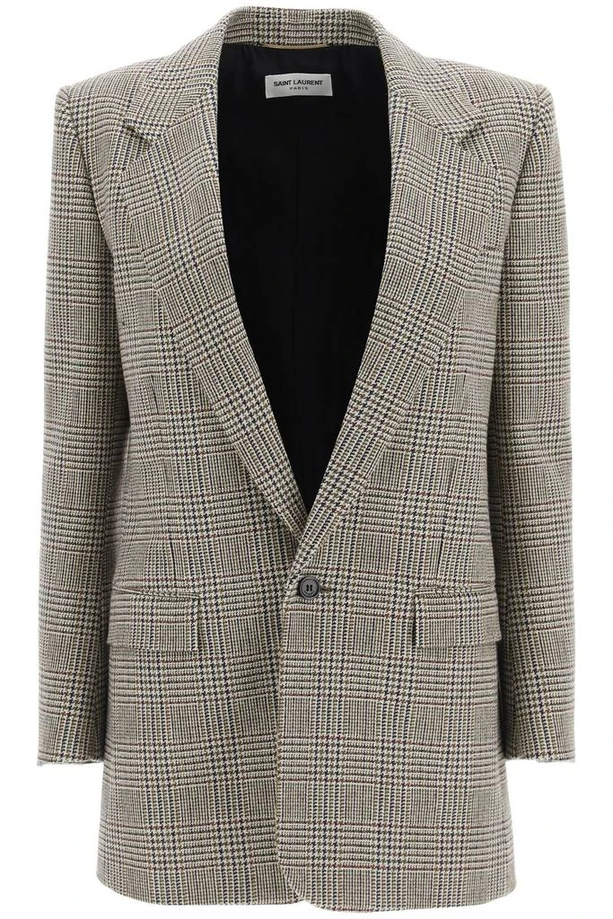 商品Yves Saint Laurent|PRINCE-OF-WALES TWEED JACKET,价格¥15601,第1张图片