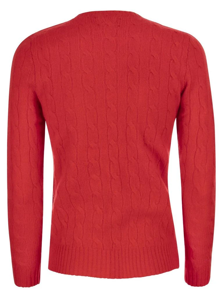商品Ralph Lauren|Polo Ralph Lauren Pony Embroidered Cable-Knit Sweater,价格¥1366,第2张图片详细描述