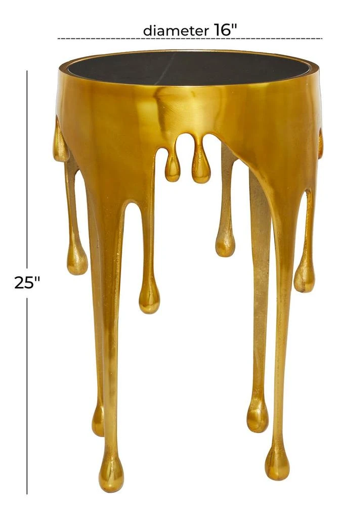 商品VIVIAN LUNE HOME|Melting Gold Aluminum Table,价格¥1648,第3张图片详细描述