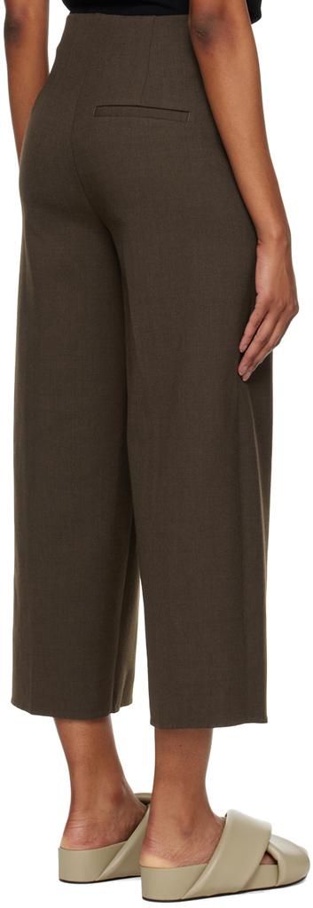 Brown Cropped Trousers商品第3张图片规格展示