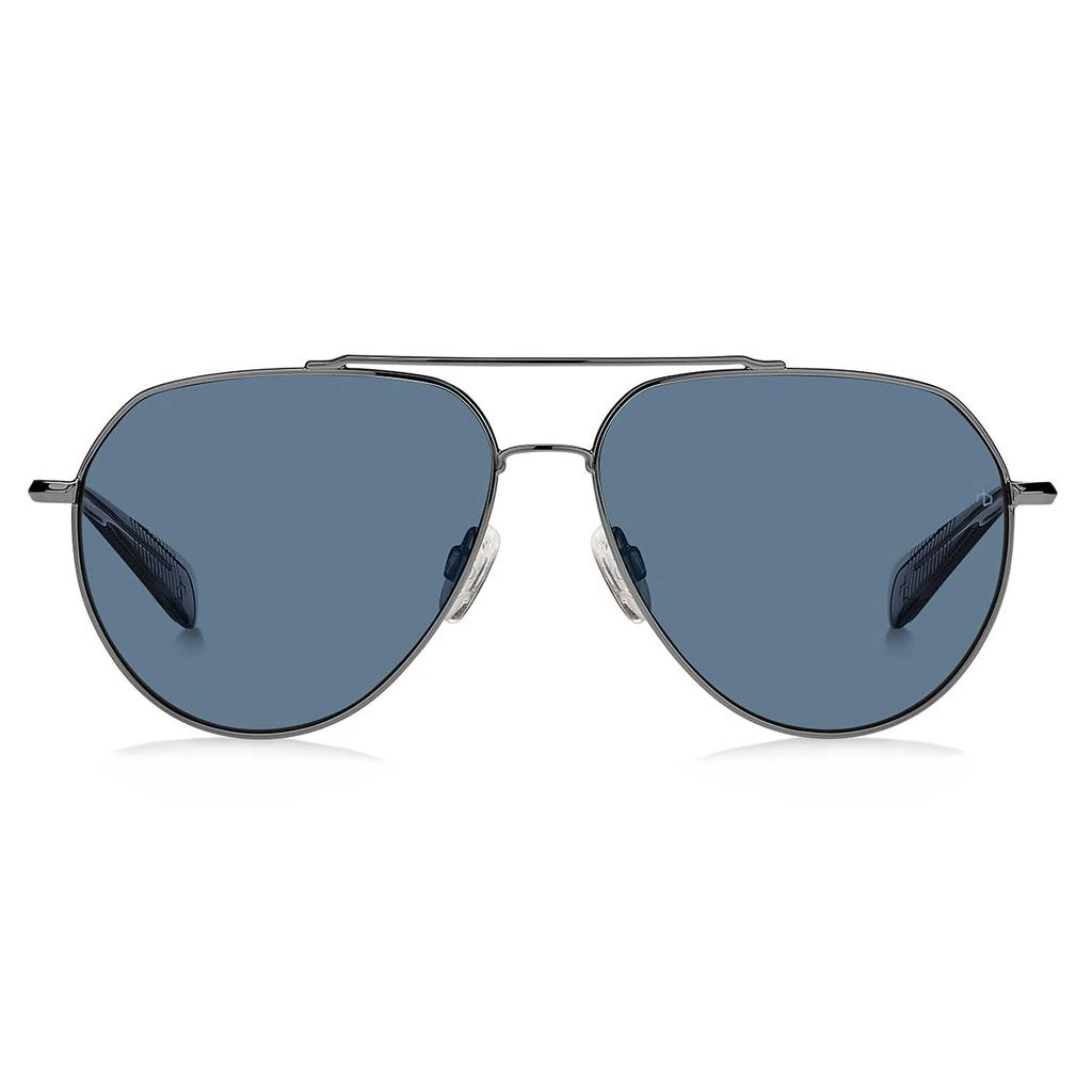 商品Rag & Bone|rag & bone Aviator Sunglasses Ruthenium/Blue Avio Lens,价格¥862,第2张图片详细描述