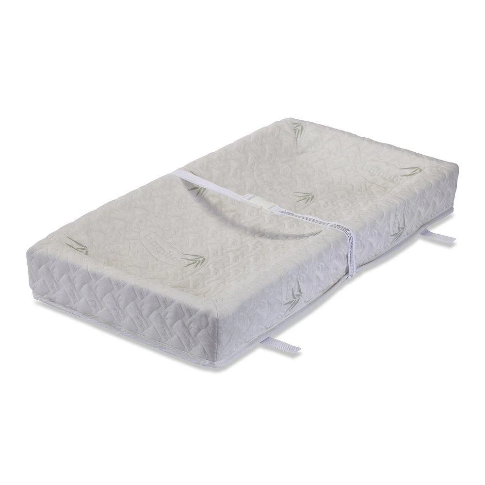 商品L.A. Baby|4-Sided Diaper Changing Pad, 32" with Bamboo Viscose Top Layer on Waterproof Cover,价格¥754,第1张图片