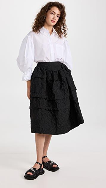 商品Simone Rocha|层褶紧身半身裙,价格¥3382,第6张图片详细描述