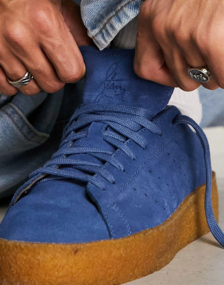 商品Adidas|adidas Originals gum sole Stan Smith Crepe trainers in blue,价格¥810,第3张图片详细描述