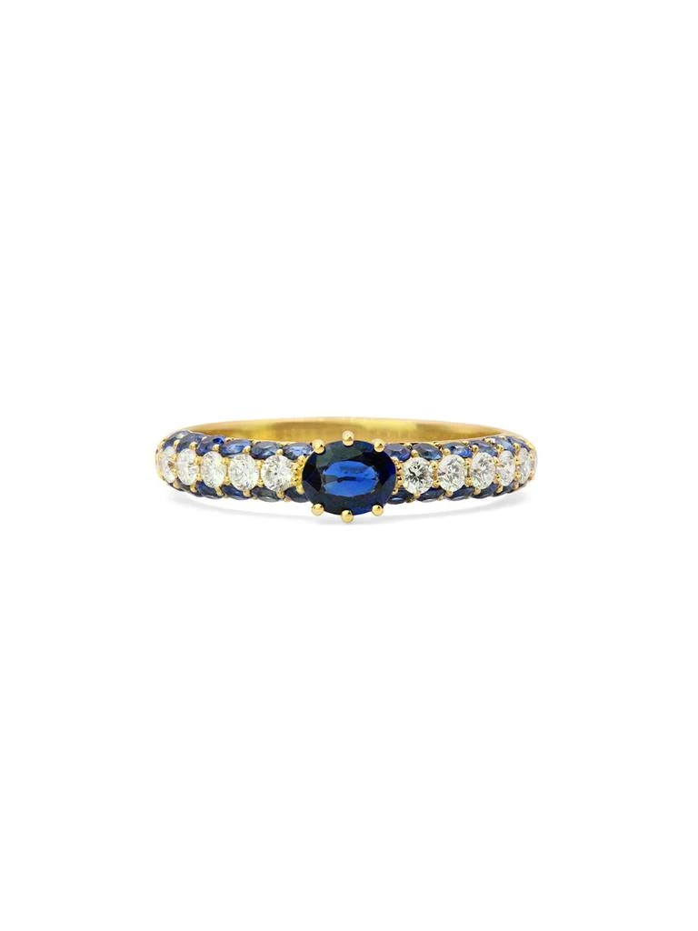 商品Stevie Wren|Blue Sapphire & Diamond Cirque Ring,价格¥26865,第1张图片