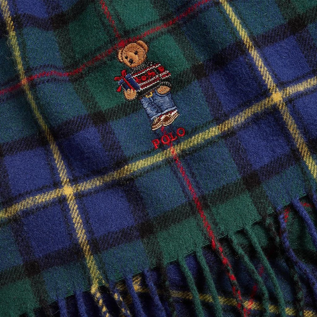 商品Ralph Lauren|Polo Bear Plaid Wool Scarf,价格¥975,第2张图片详细描述