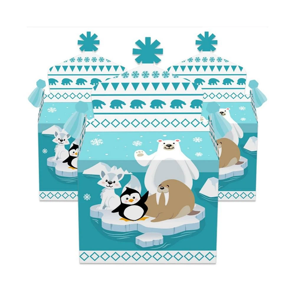 商品Big Dot of Happiness|Arctic Polar Animals - Treat Box Party Favors - Winter Baby Shower or Birthday Party Goodie Gable Boxes - Set of 12,价格¥142,第2张图片详细描述