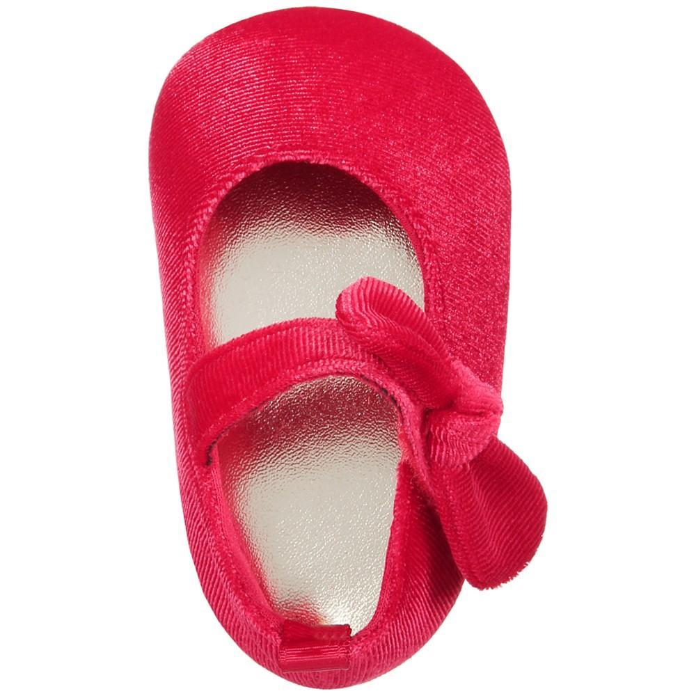 商品First Impressions|Baby Girls Velvet Flat Shoes, Created for Macy's,价格¥137,第5张图片详细描述