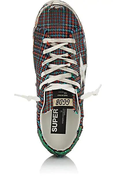 商品Golden Goose|Women's Superstar Tweed Sneakers,价格¥1447,第4张图片详细描述