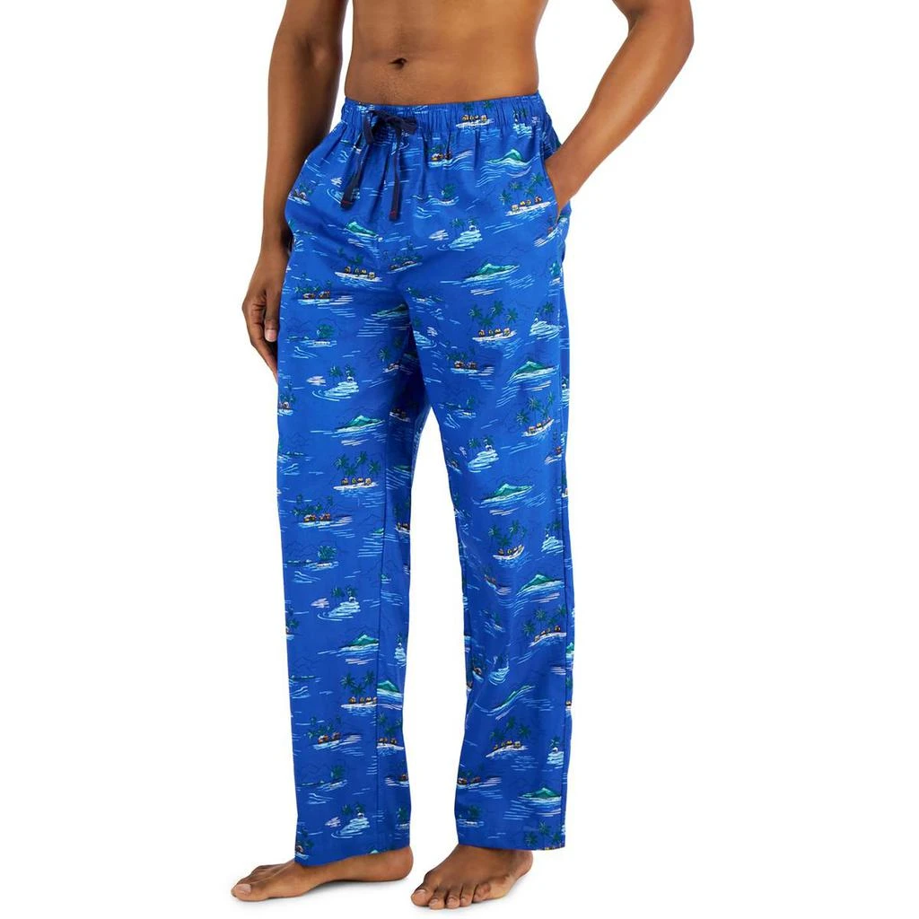 商品Club Room|Club Room Mens Printed Cotton Sleep Pant,价格¥107,第1张图片