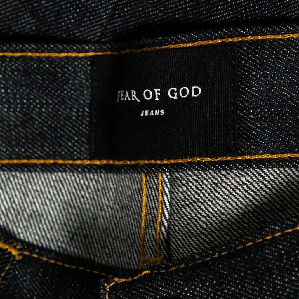 商品[二手商品] Fear of god|Fear of God Navy Blue Denim Zipped Hem Slim Fit Jeans M,价格¥5552,第5张图片详细描述