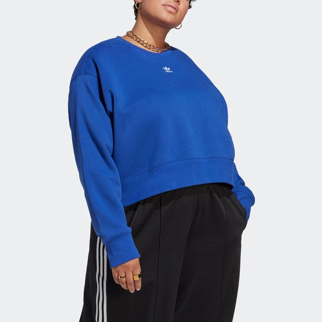商品Adidas|Women's adidas Adicolor Essentials Crew Sweatshirt (Plus Size),价格¥173-¥220,第2张图片详细描述