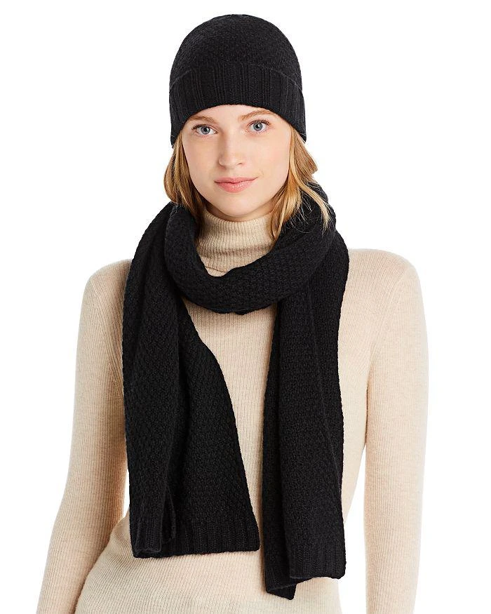 商品Bloomingdale's|C by Bloomingdale's Waffle Knit Cashmere Hat - Exclusive,价格¥586,第3张图片详细描述